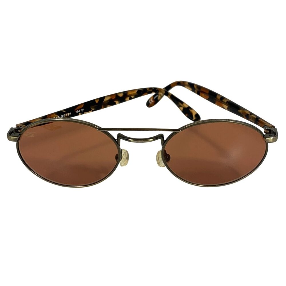 Vintage Serengeti Santa Fe Polarized Oval Tortoiseshell Sunglasses 5412